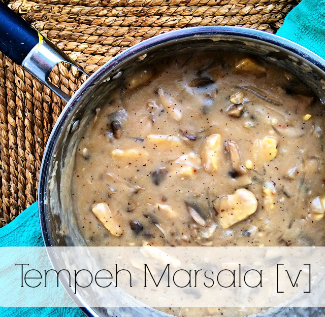 Vegan Tempeh Marsala