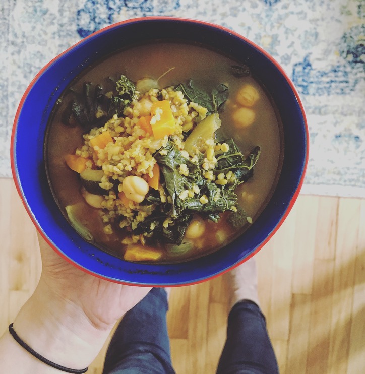 Vegan Freekeh Soup Recipe