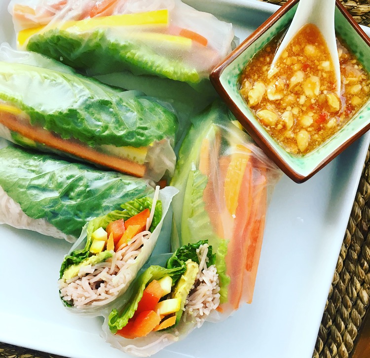 Vegan Rainbow Summer Rolls Recipe