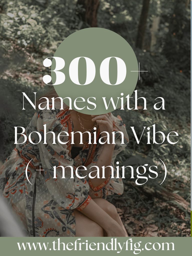 The Ultimate List of Baby Names for the Bohemian Mama (+ meanings)