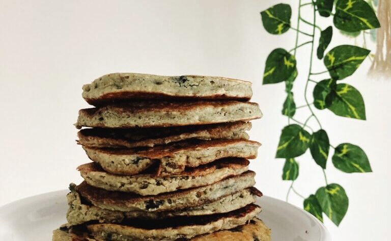 Our Favorite Iron-Rich Blueberry Pancakes (Vegan)