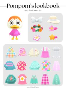 ACNH Pompom Style Lookbook