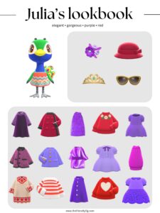 ACNH Julia Style Lookbook