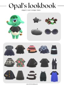 ACNH Opal Style Lookbook