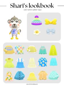 ACNH Shari Style Lookbook