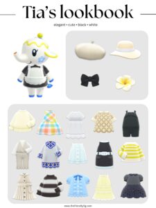 ACNH Tia Style Lookbook