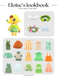 ACNH Eloise Style Lookbook