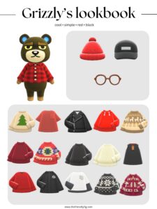 ACNH Grizzly Lookbook