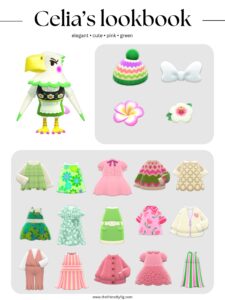 ACNH Celia Style Lookbook