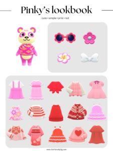 ACNH Pinky Style Lookbook
