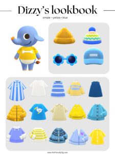 ACNH Dizzy Lookbook