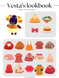 ACNH Vesta Style Lookbook