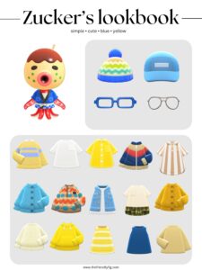 ACNH Zucker Style Lookbook