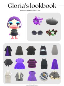 ACNH Gloria Style Lookbook