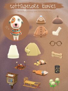 ACNH Villager Gift Guide Bones Cottagecore