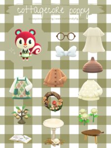 ACNH Poppy Gift Guide Cottagecore