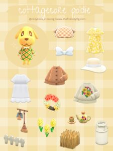 ACNH Villager Gift Guide Goldie Cottagecore