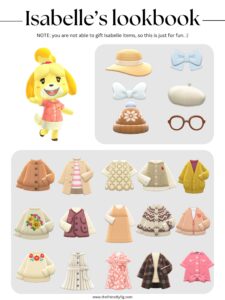 ACNH Isabelle Style Lookbook