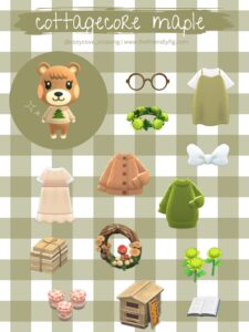 ACNH Villager Gift Guide Maple Cottagecore