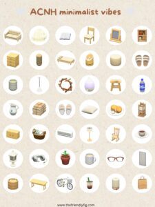 ACNH Minimalist / Minimalism Items Guide