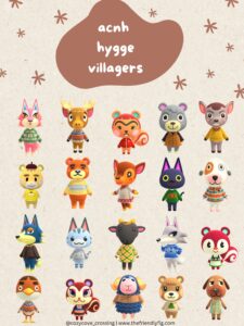ACNH Hygge Vibe Villagers