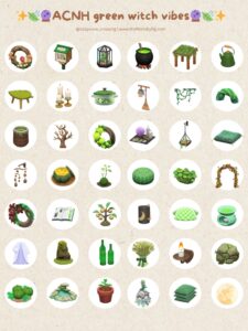 ACNH Green Witch Vibes & Items