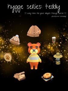 ACNH Villager Gift Guides: Hygge Teddy