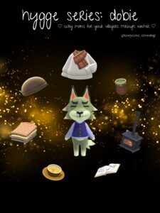 ACNH Villager Gift Guides: Hygge Dobie