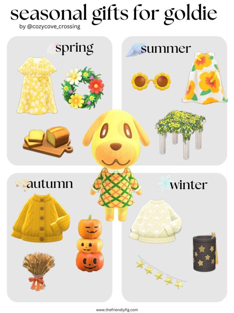 Animal Crossing villager gift guide: Goldie