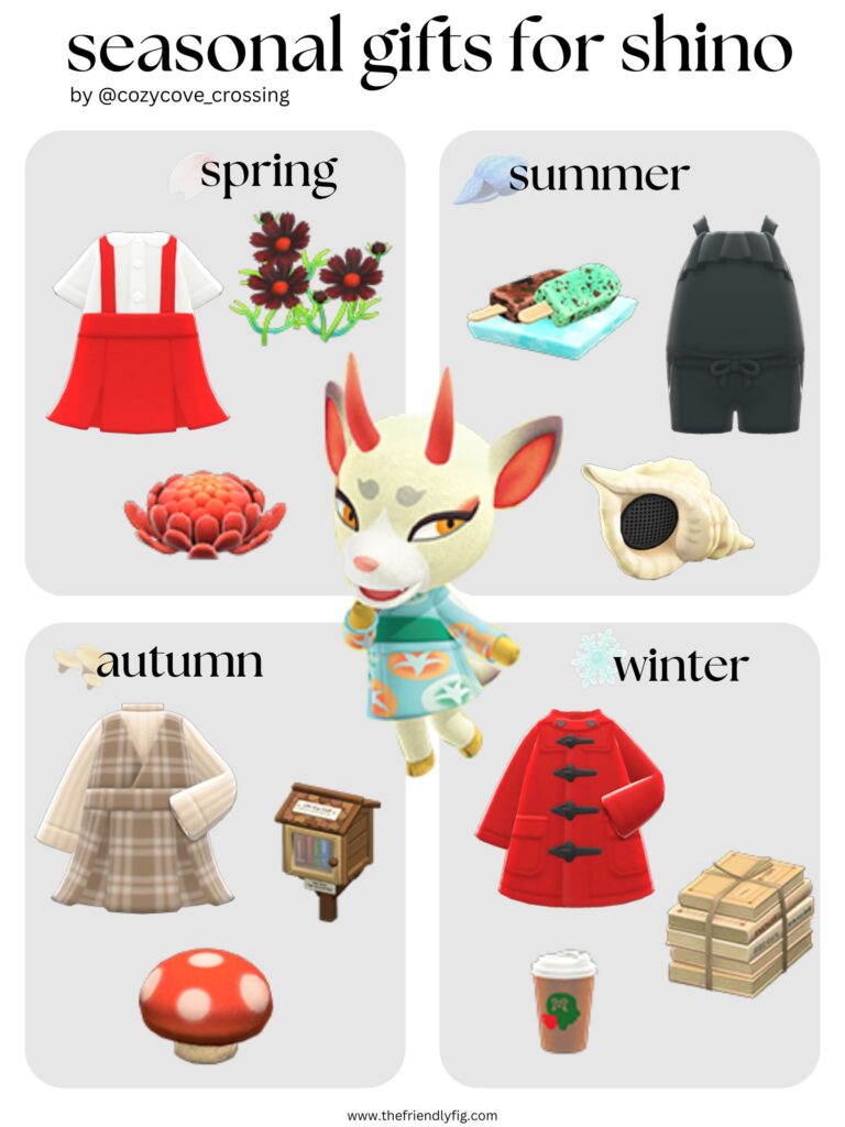 Animal Crossing villager gift guide: Shino