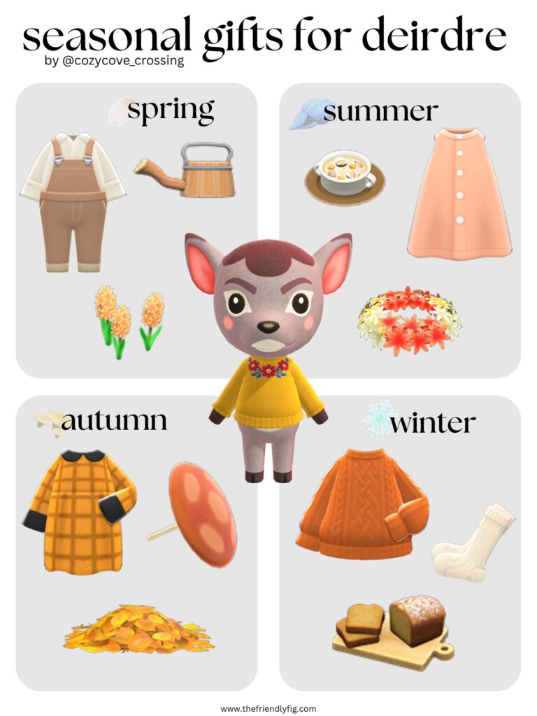 Animal Crossing villager gift guide: Deirdre