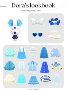 ACNH Dora Style Lookbook