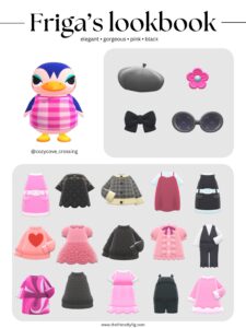 ACNH Friga Style Lookbook
