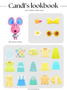 ACNH Candi Style Lookbook