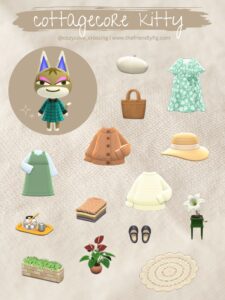 ACNH Villager Gift Guide Kitty Cottagecore