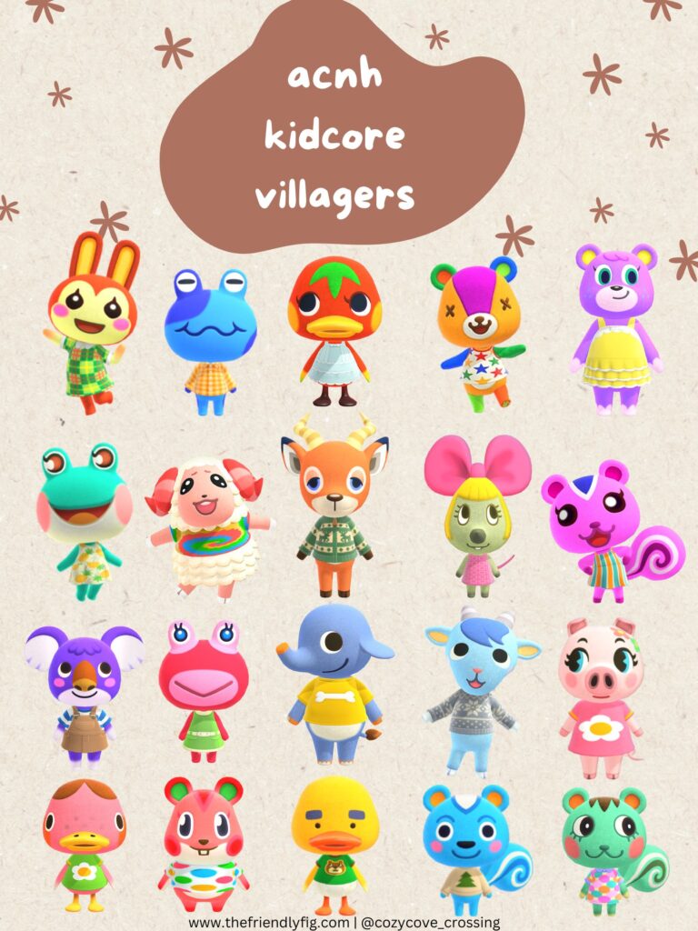 Animal Crossing Kidcore Villagers