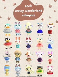 Animal Crossing Snowy Winter Villagers