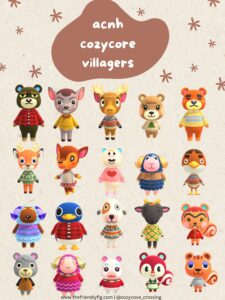 Animal Crossing Cozycore Villagers