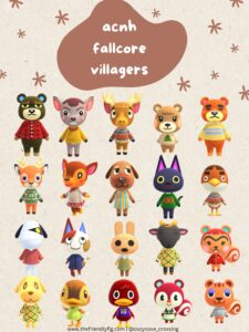 Animal Crossing Fall Villagers