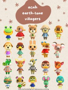 Animal Crossing Earth Tone Villagers
