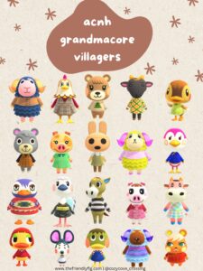 Animal Crossing Grandmacore Villagers