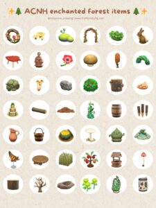 ACNH Enchanted Forest Items