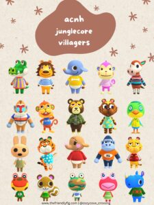 Animal Crossing Junglecore Villagers