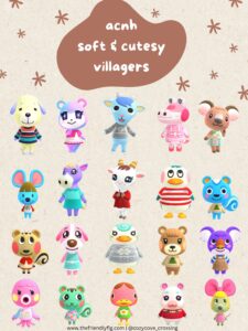 Animal Crossing Soft Cutesy Villagers