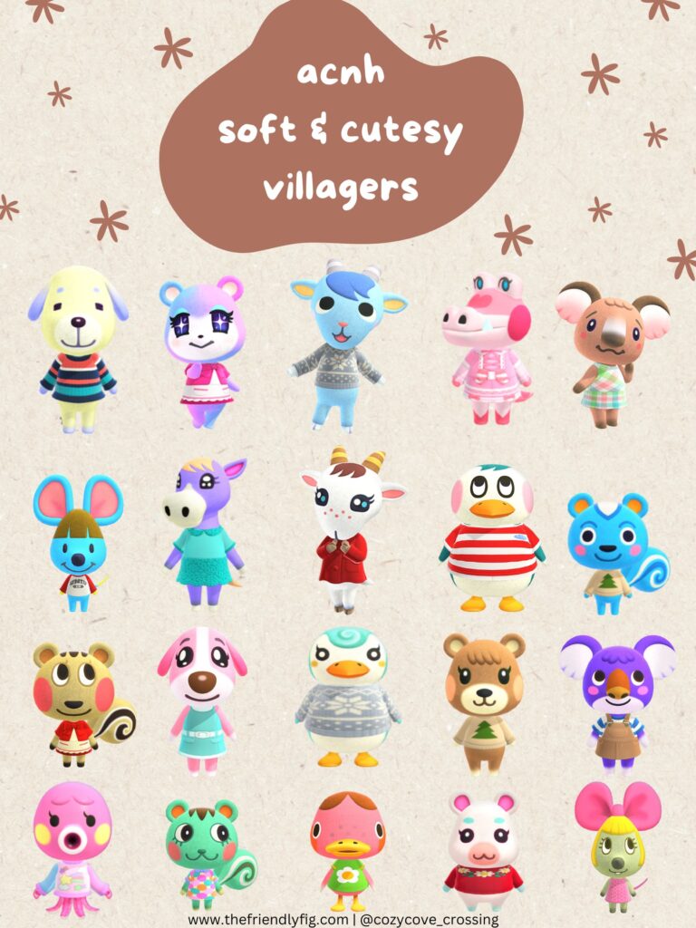Animal Crossing Soft Cutesy Villagers