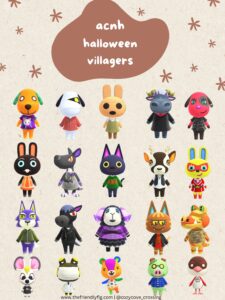 Animal Crossing Halloween Villagers