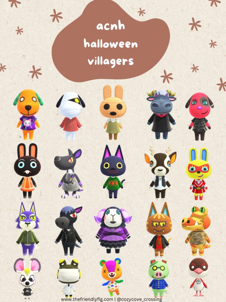 Animal Crossing Halloween Villagers