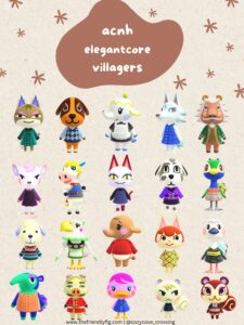 Animal Crossing Elegantcore Villagers