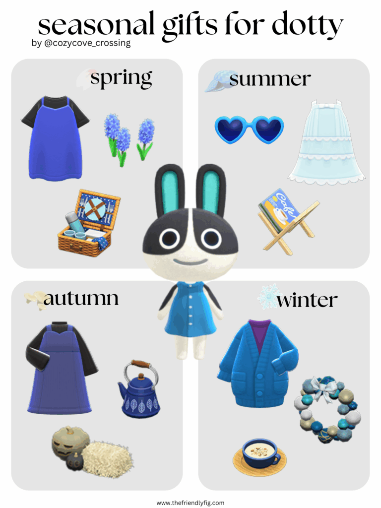 Animal Crossing villager gift guide: Dotty