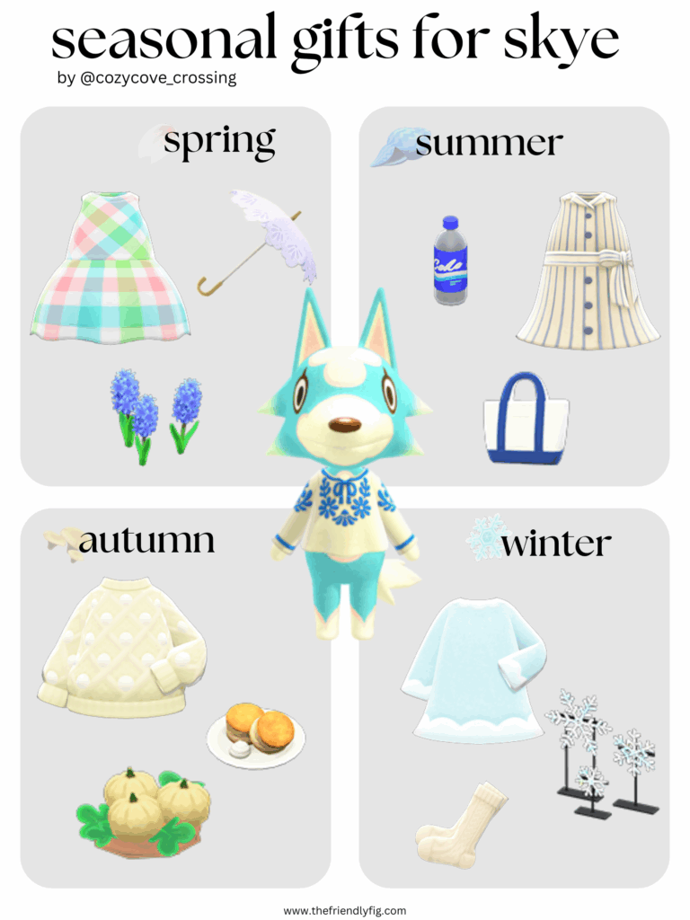 Animal Crossing villager gift guide: Skye